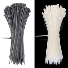 Load image into Gallery viewer, White Cable Zip Ties 8 Inch 100 Pack Heavy Duty