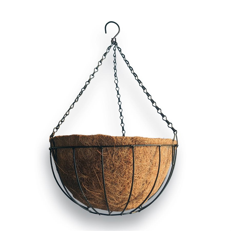Econo Hanging Wire Basket With Coco Liner 12in - Garden Centre - Nursery