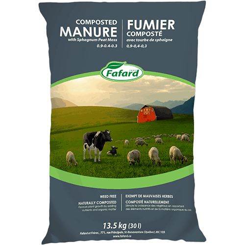 Fafard Composted Manure with Sphagnum Peat Moss 30L