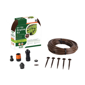 Garden Dripline Sprinkler Kit with 50ft dripper line and Hose Quick Connector - Garden Centre - Nursery