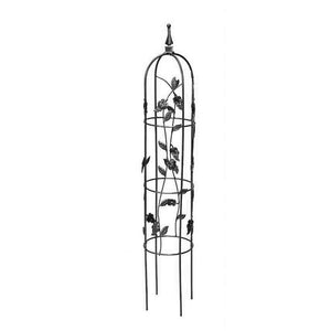 Plant Support Wire Obelisk Vineyard 42in Black - Garden Centre - Nursery