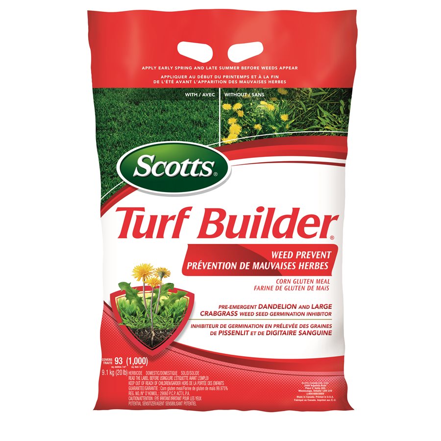 turfweeder herbicide Turf Builder Weed Prevent Germination Inhibitor 9.1kg/93m² – Songsco.com