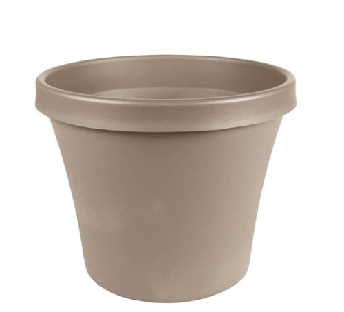 Terra 8 in. Pebble Stone Plastic Planter - Garden Centre - Nursery