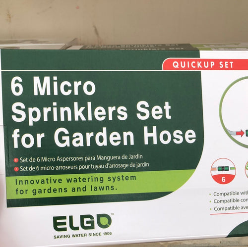 Garden Dripline Sprinkler Kit with 6 Micro Sprinklers with Hose Quick Connector - Garden Centre - Nursery