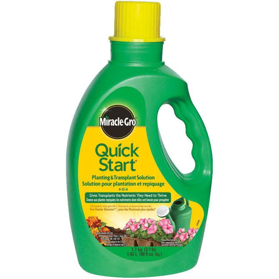 Miracle-Gro Quick Start Planting andTransplant Solution 4-12-4 1.4 L - Garden Centre - Nursery